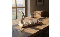 Watch Case Press Tool Bench-Watch Press with Wooden Base for Professionals for Hobbyists