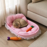 All-Season Pet Bed for Cats and Small Dogs, Washable and Lightweight