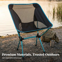 Foldable Design Folding Moon Chair Sturdy Construction Collapsible Moon Chair Quick Setup Portable Beach Lounger Easy Assembly for Campers, Backpackers, Beachgoers, Hiking, Picnics, Backyard
