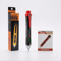 Transparent Sensor Tip Non-Non-Touch Voltage Tester Slim Non-Non-Touch Voltage Tester Side Clip Circuit Break-Point Tester Display Window for Electricians, Technicians
