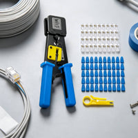 Network Cable Crimping Tool Reliable Modular Kit for Amateur Technicians