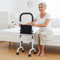 Adjustable Get up Assist Frame Sturdy Bedside Stand Assist Rail Freestanding Bed Safety Handle Long-Lasting Carbon Steel Grab
