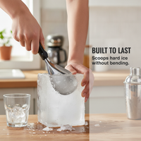Stainless Steel Ice Shaver with Handle for Home and Commercial Use