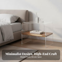 Nightstand Drawer Elegant Design Easy Mobility for Living Room