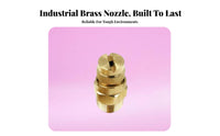 Fan Spray Nozzle Heavy Duty Brass Pressure Washer Tip Quick Release Nozzle for Commercial Users, Cooling Systems, Dust Suppression