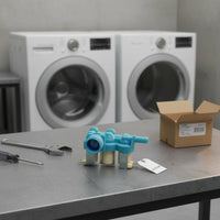 Washing Machine Water Inlet Valve Built-in Strainer Screen Double Solenoid Water Valve for Home Repair Enthusiasts