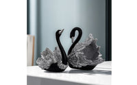 Swan Storage Ornament Decorative Swan Statue with Tray Carved for Entryway, Living Room