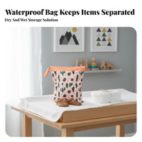 Waterproof Diaper Bag Versatile Wet Dry Pouch Reusable Nappy Bag Machine Launderable Waterproof Laundry Pouch