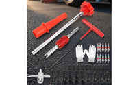 36 Pieces Valve Stem Installation Tool Complete Tire Valve Stem Tool Kit Tubeless Knurled for DIYers, Garage, Roadside Emergency