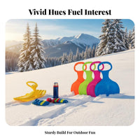 Wear-Resistant Handled Sliding Mat Thickened Design winter Sled Multi-Surface Use outdoor-recreation apparatus sturdy Construction for Children, Adults, Families