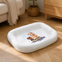 Pet Bed Dust Cover Soft Dog Bed Cover with Elastic Edge Lightweight for Living Room