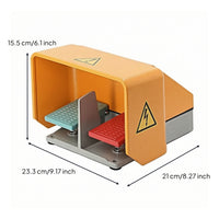 Double Pedal Foot Switch Industrial Double Foot Switch Hands for Machinists