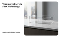 Clear Acrylic Storage Drawer Space-Saving Acrylic Makeup Drawer Easy to Clean Washroom Cabinet Organizer for Home Organizers, Adults, Desktop, Bedroom