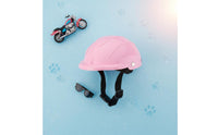 Photo Prop Pet Helmet Lightweight Dog Safety Helmet Adjustable Strap for Cats, Outdoor, Motorcycle Rides, Biking