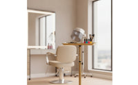 Salon Tray Cart Space Saving Service Cart Stable Trolley for Hair Stylists, Nail Technicians, Beauty Parlors