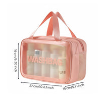 Dry Wet Separation Wash Bag Waterproof Double Layer Makeup Bag Large Capacity