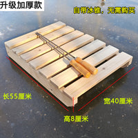 户外老式纯实木滑冰车成人冰上爬犁滑冰神器雪橇单人溜冰车便携式