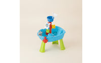 Outdoor Pirate Ship Water Table Plastic Water and Sand Table Interactive Sensory Playset Summer for Toddlers, Backyard