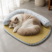 Pet Mat, For Dogs and Cats, Cooling Mat, 45x35cm, Ice Silk, J-type Latex, Washable, Summer Use, Heatstroke Prevention