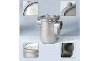 Seawater Filter Stainless Steel Sea Water Strainer Marine Strainer Easy Cleaning Raw Sea Water Filter Corrosion-Resistant
