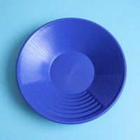 Gold Panning Pan with Double Riffles for Prospecting, Washing for Creek Mining and Sediment Separation, 38cm Diameter