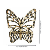 Boho Design Leopard Print Butterfly Shelf Leopard Print Decorative Shelf