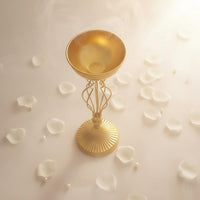 Tall Gold Flower Stand Light Luxury Wedding Centerpiece Vase European Style Metal Pedestal Vase for Banquet, Entryway, Dining Table
