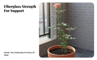 Prevents Drooping Single Stem Plant Support Weather Resistant Single Stem Plant Stake Long-Lasting for Outdoor, Balcony, Indoor