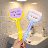 Scraper with Long Handle Flexible Bathroom Scraper Cleaning Tool with Long Handle Ergonomic Scrubbing Brush Easy to Clean