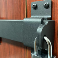 Padlockable Sliding Bolt Lock Weather Resistant Heavy Duty Gate Latch Powder Coated Padlockable Slide Bolt for Pet Owners, Parents