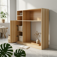 Dining Table Cabinet Combo Foldable Folding Dining Table Built-in Storage