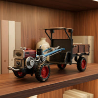 1:24 Scale Walking Tractor Model Movable Parts Vintage Two-Wheel Tractor Copy Spray Mist Function Toy Vehicle for Collectors