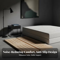 Wooden Slat Roll Thickened Design Bed Base No Box coil Needed Mattress Support for Students, Parents, Bedroom, Dorm Room, Daybed