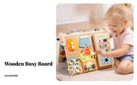 Colorful Children's Plaything Plaything Foldable Busy Board Interactive for Children