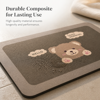 Diatomaceous Earth Bath Mat Quick Dry Non-Slip Absorbent Bathroom Floor Mat