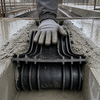 Steel Edge Back-Adhered Rubber Waterstop for Hydraulic Engineering