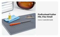 Stainless Steel Guitar Fret File Double-Sided Cutting Side Fret End Dressing File Protects Fretboard for Luthiers, Musicians, Workshop