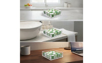 Clear Acrylic Napkin Holder Transparent Napkin Holder with Cutout Square Tray Non-Slip for Dining Table, Kitchen Counter, Bar