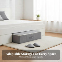 Under-Bed container Foldable Underbed textile Bag Hand cleanable for Apartment Dwellers