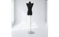 Female Torso Mannequin Floor-Standing Mannequin with Stand Professional Clothing Display Torso for Boutiques