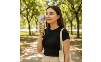 Transparent Handheld Fan Portable Personal Item Quiet Cooling Appliance for Desk