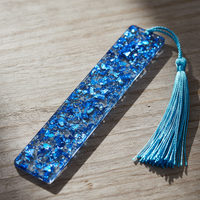 Creative Crystal Rectangle Bookmark DIY Kit with Tassel