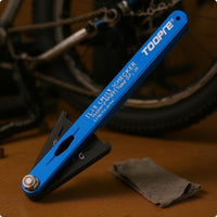 Pivoted Base Bike Chain Wear Checker Blue Metal Body Chain Wear Checker Aluminum Alloy Handheld