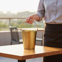 Sturdy Construction Fried Chicken Container Portable Stainless Steel Snack Container Multi-Purpose for Restaurants, Bar