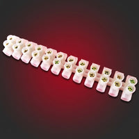 Terminal Block for Home Wiring, Flame Retardant 12-Position Connector Blocks Electrical, Single Piece Electric Cable Connector, Wire Connector