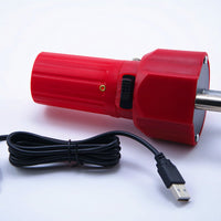 Power Bank Compatible Electric Barbecue Rotisserie Drive Low Noise USB Powered Grill Rotator High Rotational Force for Camping, Backyard