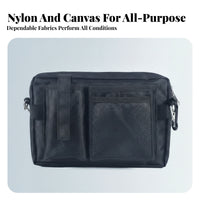 Compact Utility Pouch Waist Tool Bag Rectangular Tool Waist Bag Zippered Multiple Pockets for Work Place
