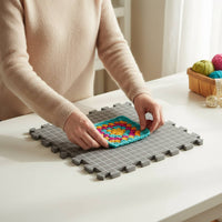 Extra Thick Knitting Blocking Mats Water Resistant Interlocking Foam Blocking Board Includes T-Pins Grid Foam Mats Storage Bag Included for Crocheters