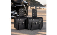 Water-Repellent Motorcycle Saddlebags Retro Motorcycle Side Bags Black Side Luggage Saddlebags Stable for Motorcyclists