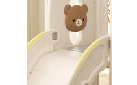 Young Child Slide and Climber Playset Child-Friendly Playset with Basketball Hoop Freestanding Slide with Basketball Hoop for Kids, Playroom